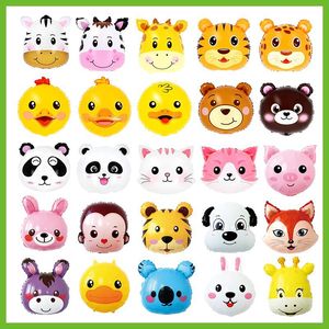 Ballon en aluminium de 18 pouces en forme de tête d'animal de dessin <span class=keywords><strong>animé</strong></span> mignon, jouet pour enfants, décoration de fête - Product Image 1