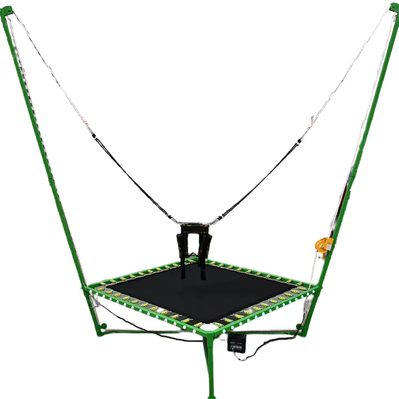 Trampolino elettrico singolo per bambini Bungee Jumping per giochi interni ed esterni
