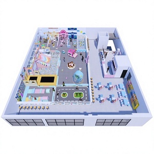 Parque Infantil Interior con Piscina de Pelotas, Tobogán, Carrusel, Estructura de Escalada, Área de Café, Equipo de Juego Suave, Resistente y de Alta Capacidad para Niños - Product Image 5