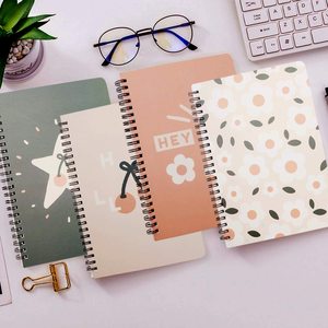 Hot bán Chất lượng cao A5 học sinh trung học xoắn ốc máy tính xách tay tùy chỉnh in tùy chỉnh dễ thương Tạp Chí máy tính xách tay - Product Image 4