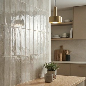 Azulejos Rio Greige 6x25 cm Brillantes con Bordes Irregulares de 8 mm de Grosor - Product Image 5