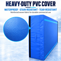 Tapis de protection mural en PVC durable pour patinoire en mousse haute densité, idéal pour le patinage et l'entraînement sportif hivernal