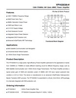 Amplificateur de puissance IC 1200-1700MHz 6W GaAs MMIC YP163038-H d'amplificateur de puissance