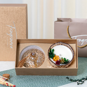 卸売高級ロマンチックな大豆ワックスの香りのキャンドルカスタムロゴと家の装飾のための包装 - Product Image 5