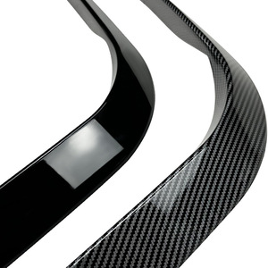 Bmw 3 Series E90 E91 Front Wind Vane Car Wrap Piano Black Carbon Fiber Texture Adhesive Exterior Modification - Product Image 3