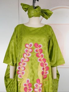 Robes longues de soirée africaines grande taille pour femmes 2026 – Nouvelle <span class=keywords><strong>robe</strong></span> de luxe brodée <span class=keywords><strong>Bazin</strong></span> élégante pour mariage musulman turc - Product Image 4