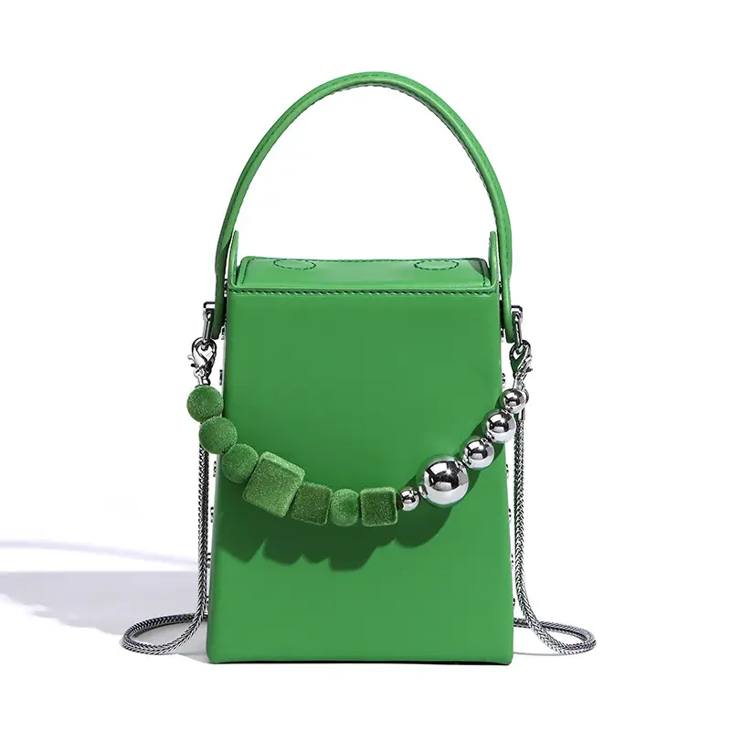 2023 New designer box handbags women candy color chain crossbody square bags