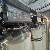 Système de traitement de l'eau par osmose inverse industrielle 500 LPH, installation d'osmose inverse en acier inoxydable pour l'eau potable, machine de filtration d'eau pure directe d'usine