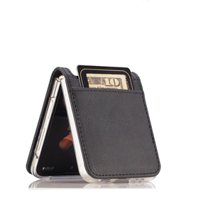 Para Samsung Galaxy Z Flip 4 Funda con ranuras para tarjetas Funda de cuero tipo billetera para Galaxy Z Flip 7 5G Flip <span class=keywords><strong>6</strong></span> 5 - Product Image 3