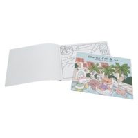 Livre de coloriage A4 personnalisé papier offset Coco Wyo livre de coloriage couture avec reliure à colle couverture souple livres de coloriage pour adultes impression