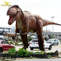 Modèle de dinosaure animatronique grandeur nature réaliste pour parc d'attractions