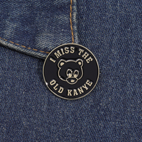 Je manque Kanye Song Pin mélomane ours insigne en métal Twin Peaks TV émail broche