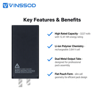 Batterie de remplacement pour iPhone 13 3227mAh, batterie Li-ion rechargeable, adaptateur de réparation de téléphone, vente en gros