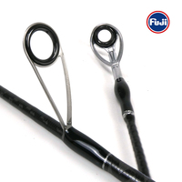 Canne à pêche en carbone L005 1,98m 2,13m pour spinning, baitcasting, jigging, pêche à la mouche, saumon, eau salée, lancer à distance, action lente, poignée EVA