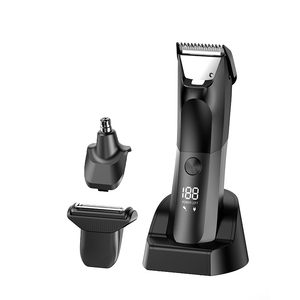 Groin & Body Hair Trimmer with <b>Mirror</b> Dual-Head Beard Trimmer & Foil Blades Wet & Dry Groomer Electric Ball Pubic Trimmer <b>Shaver</b> - Product Image 1