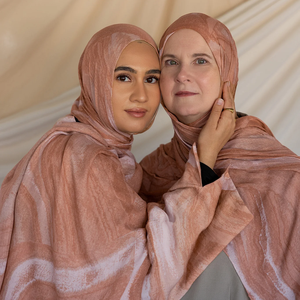 사용자 정의 인쇄 Vela 통기성 경량 부드러운 면 레이온 비스코스 짠 모달 이슬람 여성 숄 히잡 스카프 - Product Image 4