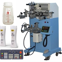 Máquina de Serigrafía Multifuncional para Botellas Redondas, para Envases de Vidrio y Plástico