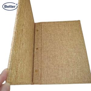 ปกเมนูแบบแข็งส่วนบุคคล ปั๊มนูนลายผ้าลินิน สำหรับร้านอาหาร ปกเมนูแบบ Buckram พร้อมตัวล็อคแบบ Chicago Screw Post - Product Image 3