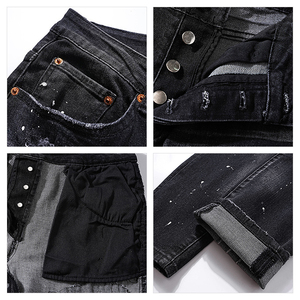 Jeans di Alta Qualità Neri, Viola Amary, Rossi, Opzioni di Colore, Modello Baggy, Loose, Slim, Skinny, Svasati, Pantaloni da Uomo di Lusso Firmati Streetwear con Etichette - Product Image 2