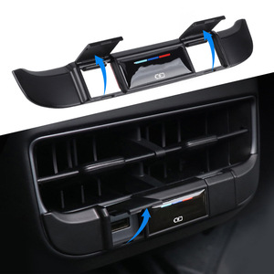 CNSPEED Tesla Model 3 Rear Air Vent USB Cover ABS <b>Plastic</b> Modern Style Protection Trim - Product Image 1