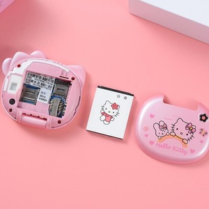 新品K688キティかわいいミニガール携帯電話フリップ付き漫画ロックなし子供デュアルカード携帯電話キッズギフトカワイイおもちゃ - Product Image 3