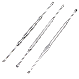 Kit de nettoyage d'oreilles en acier inoxydable de haute qualité, 3 pièces, avec boîte de transport en plastique - Product Image 4