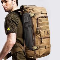 Sac à bandoulière tactique résistant à l'eau, forme allongée, avec système MOLLE, pochette à outils, portable, pour la chasse, la randonnée, le camping
