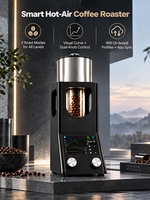 Machine à torréfier les grains de café portable pour la maison, compatible BLE, contrôle par smartphone, tablette et ordinateur, éjection à une touche, petit torréfacteur