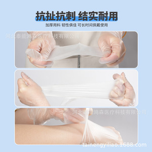 Titanfine Disposable Transparent Pvc <b>Gloves</b> Food Grade For Home And Catering Use - Product Image 1