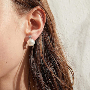 Orecchini a Perno con Chiusura a Perline per Donne, Design Minimalista, Accessori per Orecchie alla Moda per Uso Quotidiano - Product Image 2