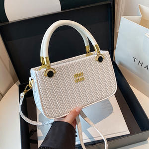 Sac fourre-tout de luxe en PU, style vintage, à bandoulière unique, sac seau pour femme, sacs à bandoulière, vente chaude - Product Image 4