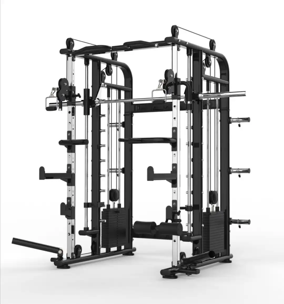 체육관 적당 장비 체육관 가정 사용을 위한 160 Kg 더미 무게에서 건축하는을 가진 다 기능적인 스미스 기계 케이블 크로스오버