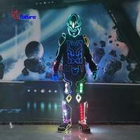 Costume de robot LED, armure cyberpunk pour spectacle sur scène, soirée en boîte de nuit, Halloween, danse, événements