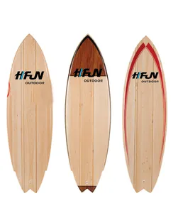 Мини/большая бамбуковая эпоксидная Классическая желтая доска для серфинга деревянная доска для серфинга