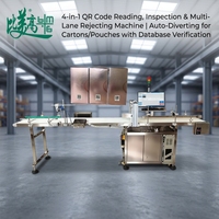 Machine de test de lecteur de codes QR automatique BMG, protection IP55, tri haute vitesse, élimination des défauts, convoyeur 220V/380V/110V