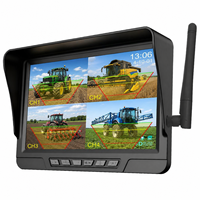 Système de caméra sans fil pour tracteur, moniteur DVR 7 pouces 720P, 4 canaux, vision nocturne IP68, BSD pour la ferme