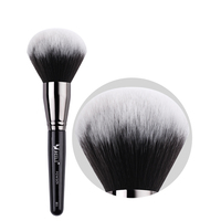 Pinceau de maquillage végétalien personnalisé avec logo BEILI Private Label, pinceau unique et grand pour poudre libre, pinceau de maquillage professionnel
