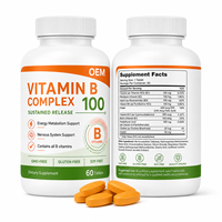 Özel Marka Vitamin B Kompleksi Sürekli Salınımlı Tabletler OEM ODM Özel Formül Takviye Üreticisi Toptan Satış