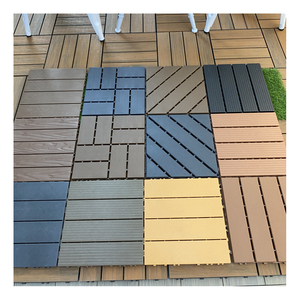 Đương Đại tự làm lồng vào nhau <span class=keywords><strong>WPC</strong></span> decking gạch giá rẻ nhựa ngoài trời ban công vườn sân thượng nối nhựa sàn gỗ cho - Product Image 3