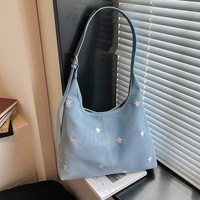 Produsen Grosir Tas Tote Wanita Desainer Mewah Bergaya Vintage Warna Ukuran Kustom Logo Bordir Bolsa Femme