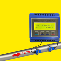 Débitmètre ultrasonique industriel numérique 4-20 mA RS485 2 pouces, module de rail, à pince
