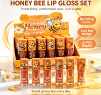 Kit de gloss à lèvres naturel végétalien bio en gros, marque privée, hydratant, haute pigmentation, avec contenants pour rouge à lèvres