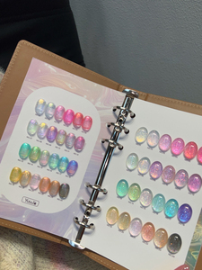 Euro 2026 Nouveau Gel de vernis à ongles effet œil de chat, perles de verre et petites bulles, 24 couleurs, blanc, violet eau bouillie, effet <span class=keywords><strong>aurore</strong></span> œil de chat - Product Image 3