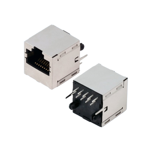 Conector Gigabit 1x1 1x6 Puertos, Conector Hembra Rj45 de 8 Pines, Conector de Red Ethernet Rj45, Conector Rj45 Apilable, Conector Modular Rj45 para PCB, Conector 8P8C - Product Image 1