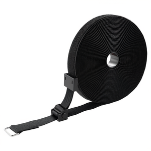 Bridas de nailon reutilizables de 393.7 pulgadas con gancho y bucle para gestión de cables y organización de garajes - Product Image 1