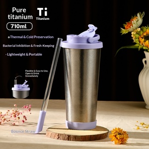 Nuevo <span class=keywords><strong>Termo</strong></span> de Doble Capa de 710 ml con Aislamiento al Vacío y Pajita, Diseño Moderno y Minimalista, Portátil <span class=keywords><strong>para</strong></span> Hombres y Mujeres, 2026 - Product Image 6