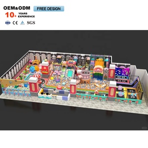 Parque de Atracciones Interior con Forma de Castillo Colorido, Equipo de Juego Suave para Niños, Trampolín de Desafío - Product Image 1