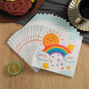 Printed Weather Theme Party Napkins 330mm 20 <b>Sheets</b> Disposable Paper Napkins For Party Decorations - Product Image 4