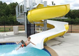 Công viên giải trí Rides sản phẩm các nhà sản xuất bơi trang bị sợi thủy tinh trượt cho hồ bơi Kid - Product Image 5