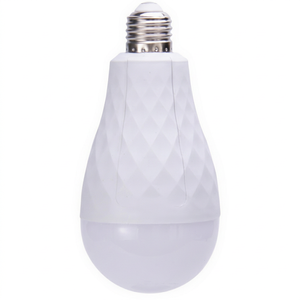 Bombilla LED de Alto Voltaje AC85V-265V, Recargable de Emergencia, Diámetro 8cm, 20W, Base E27, Material PP Blanco, 2x1200mAh, Residencial - Product Image 1